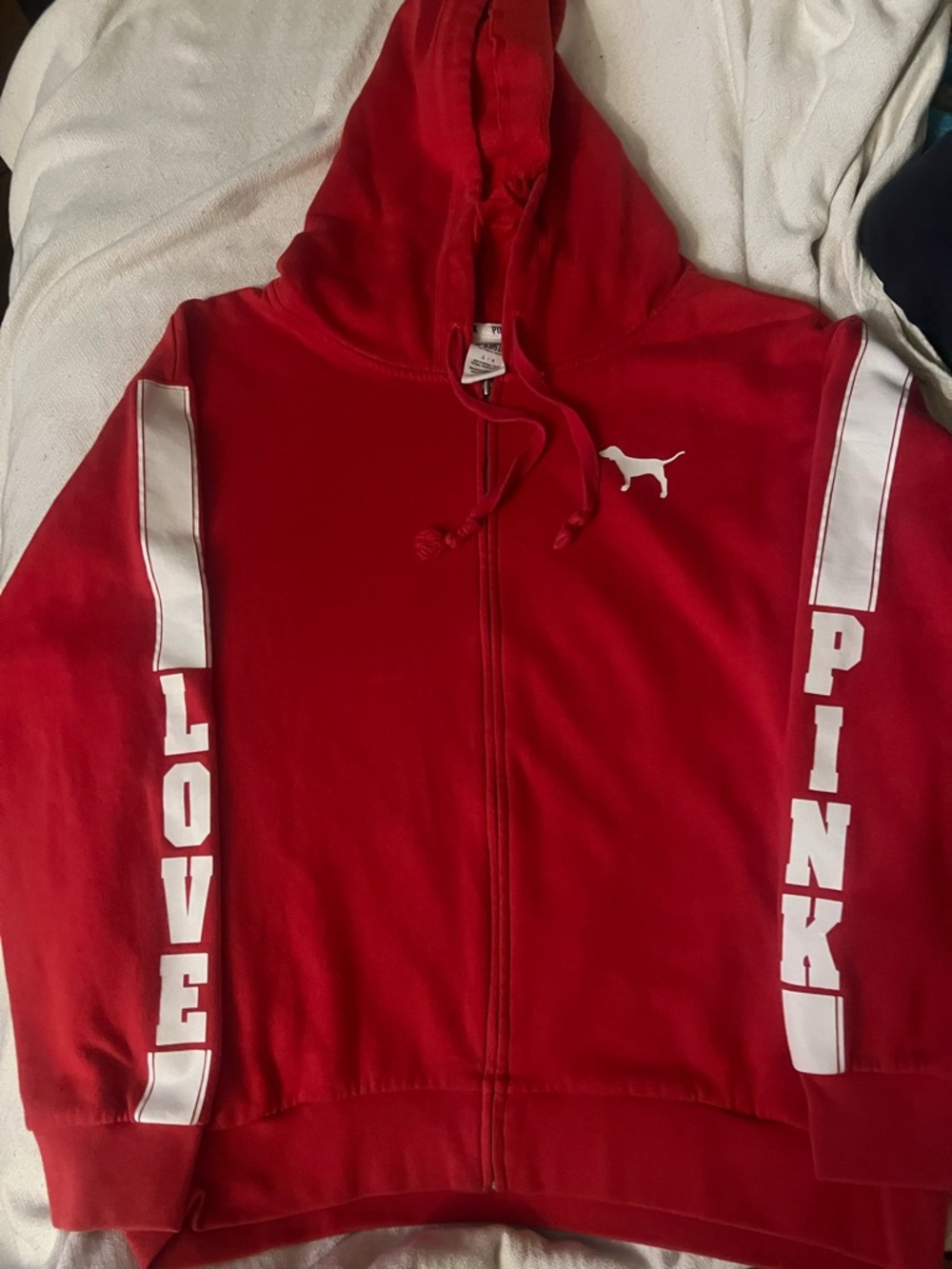 PINK Victoria's Secret Red Zip-Up Hoodie Women’s PINK Victoria's Secret Brand